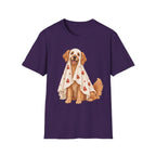 Super Cute Golden Ghost T-Shirt | Halloween Dog Ghost Design