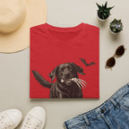 Fetch the Bones Black Labrador T-Shirt | Halloween Dog Ghost Design