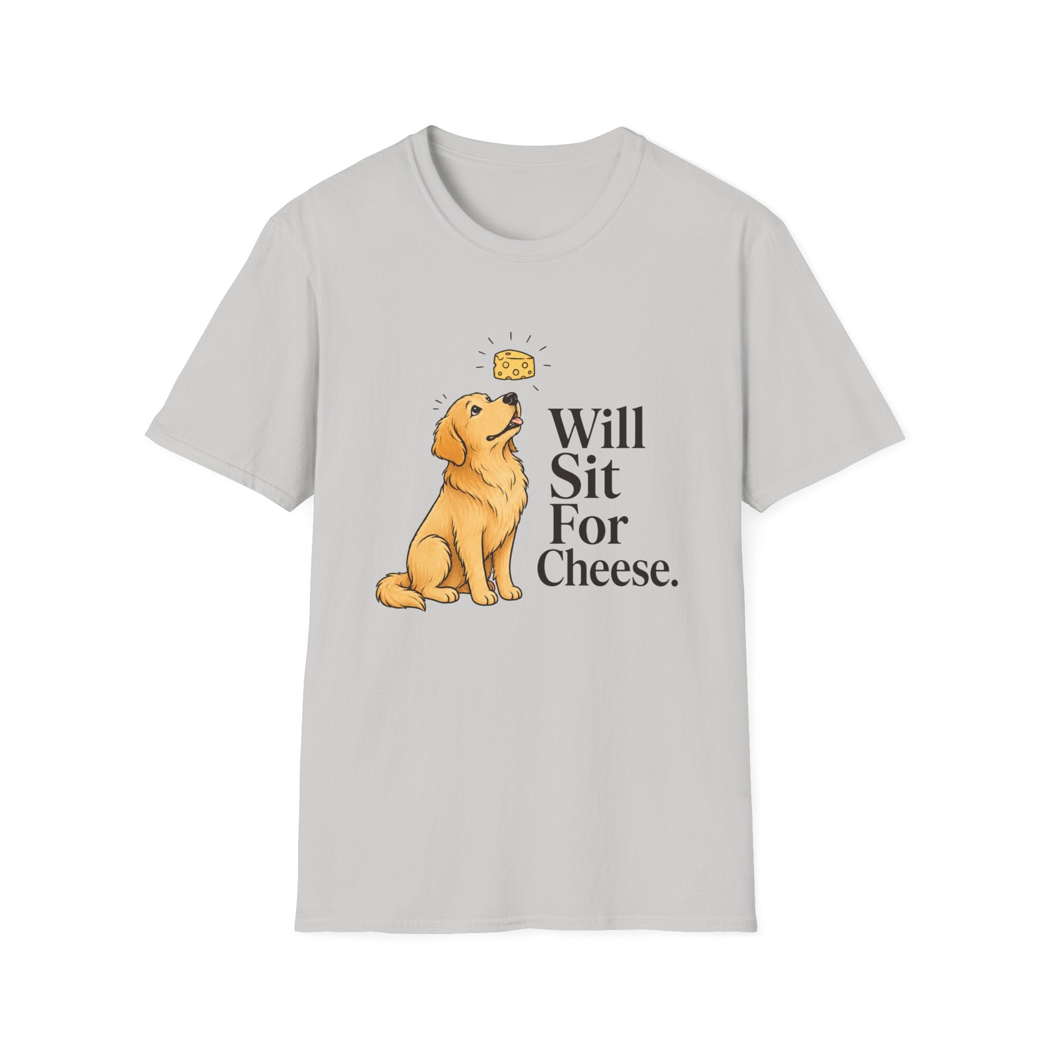Will Sit For Cheese T-Shirt