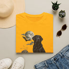 Black Labrador in Graveyard T-Shirt | Moon, Bats, Halloween Dog