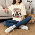 Growing Into Trouble Dogs Halloween T-Shirt | Pumpkin Orange Crew Tee