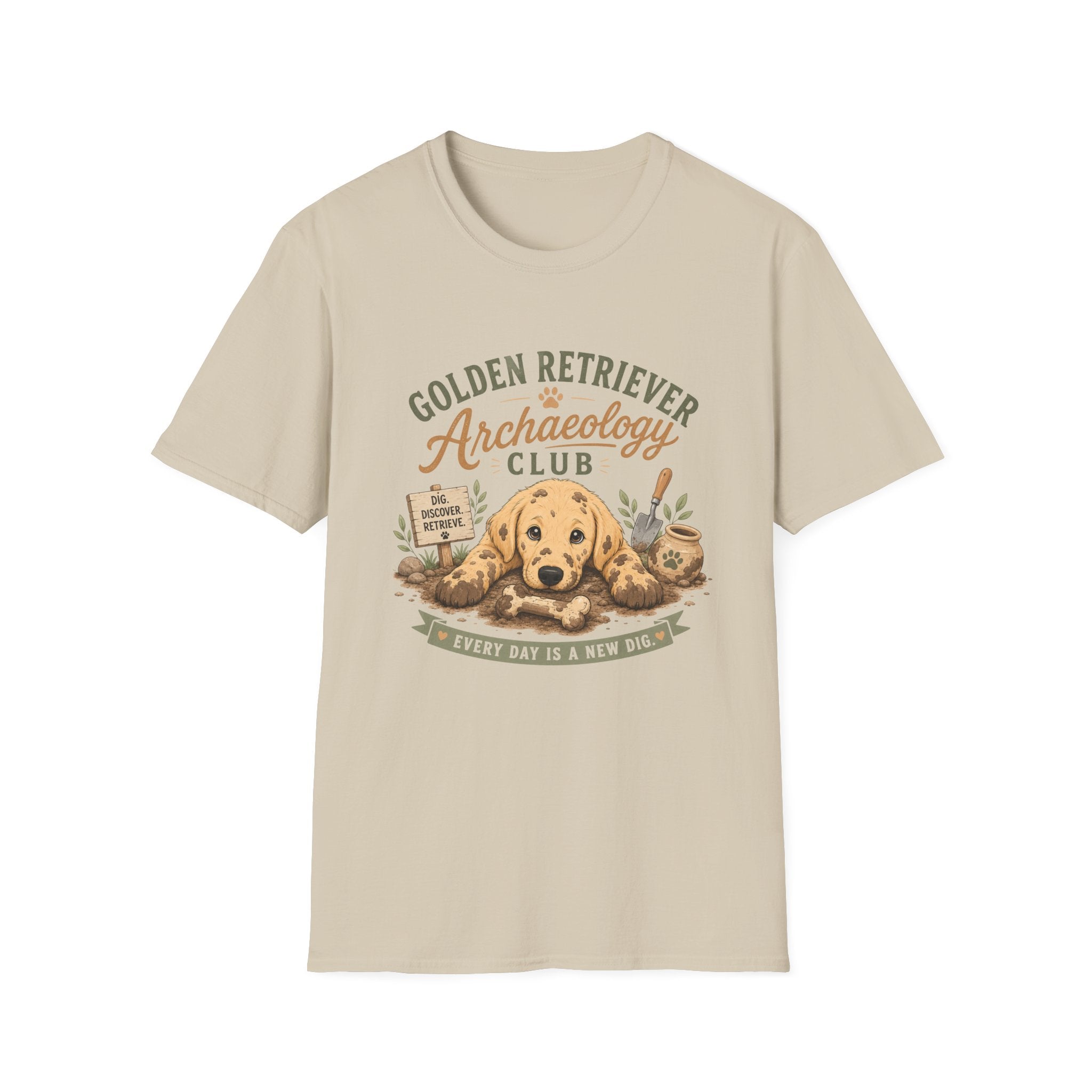 Golden Retriever Archaeology Club T-Shirt