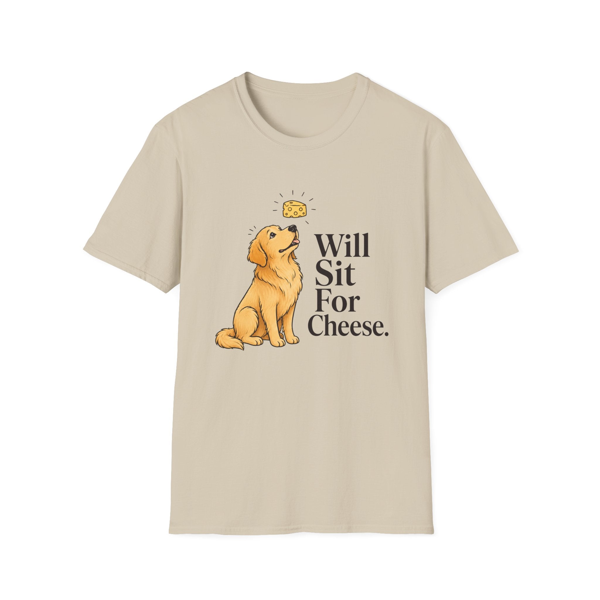 Will Sit For Cheese T-Shirt