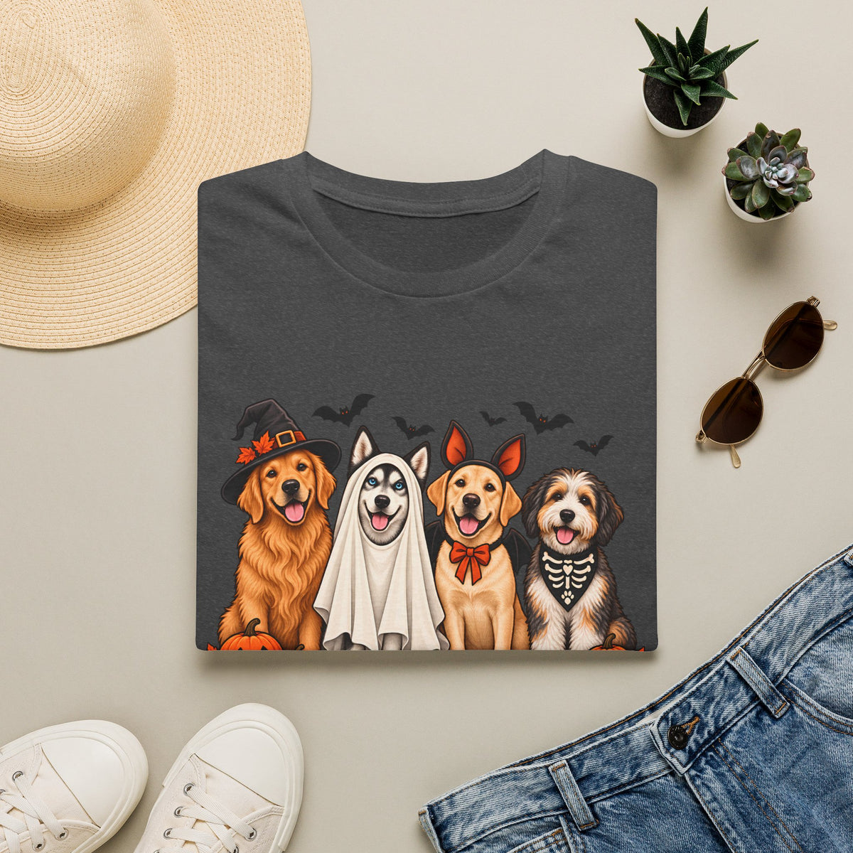 Halloween Dog Pack T-Shirt | The Whole Howl-oween Crew