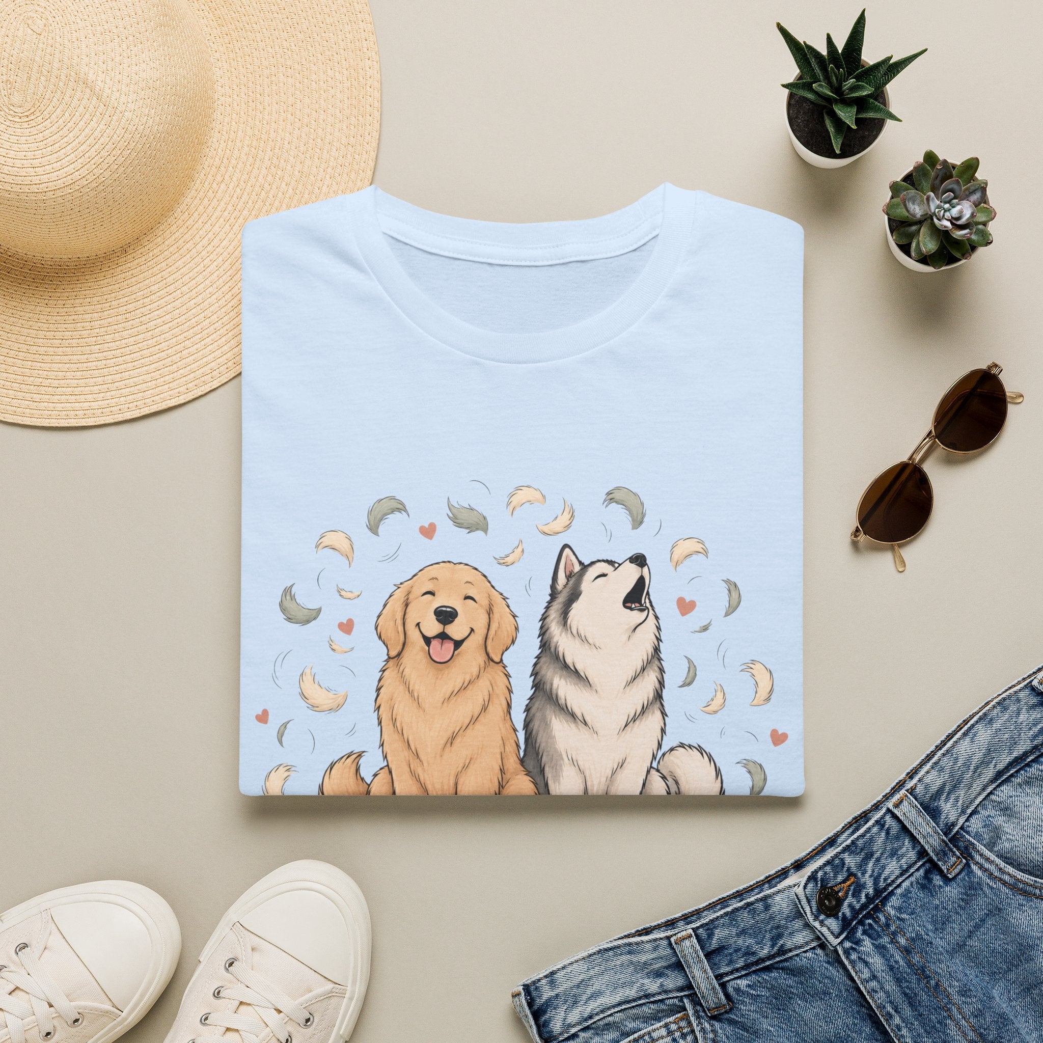 Double the Fluff Triple the Vacuuming T-Shirt