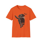 Fetch the Bones Black Labrador T-Shirt | Halloween Dog Ghost Design