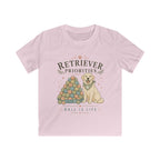 Retriever Priorities Ball is Life Kids Tee