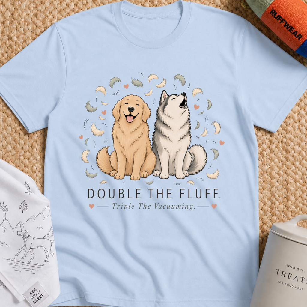 Double the Fluff Triple the Vacuuming T-Shirt