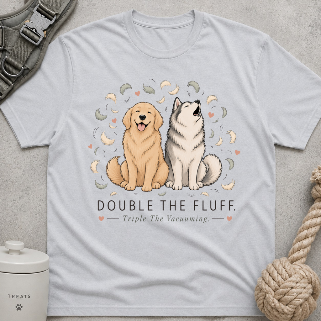 Double the Fluff Triple the Vacuuming T-Shirt