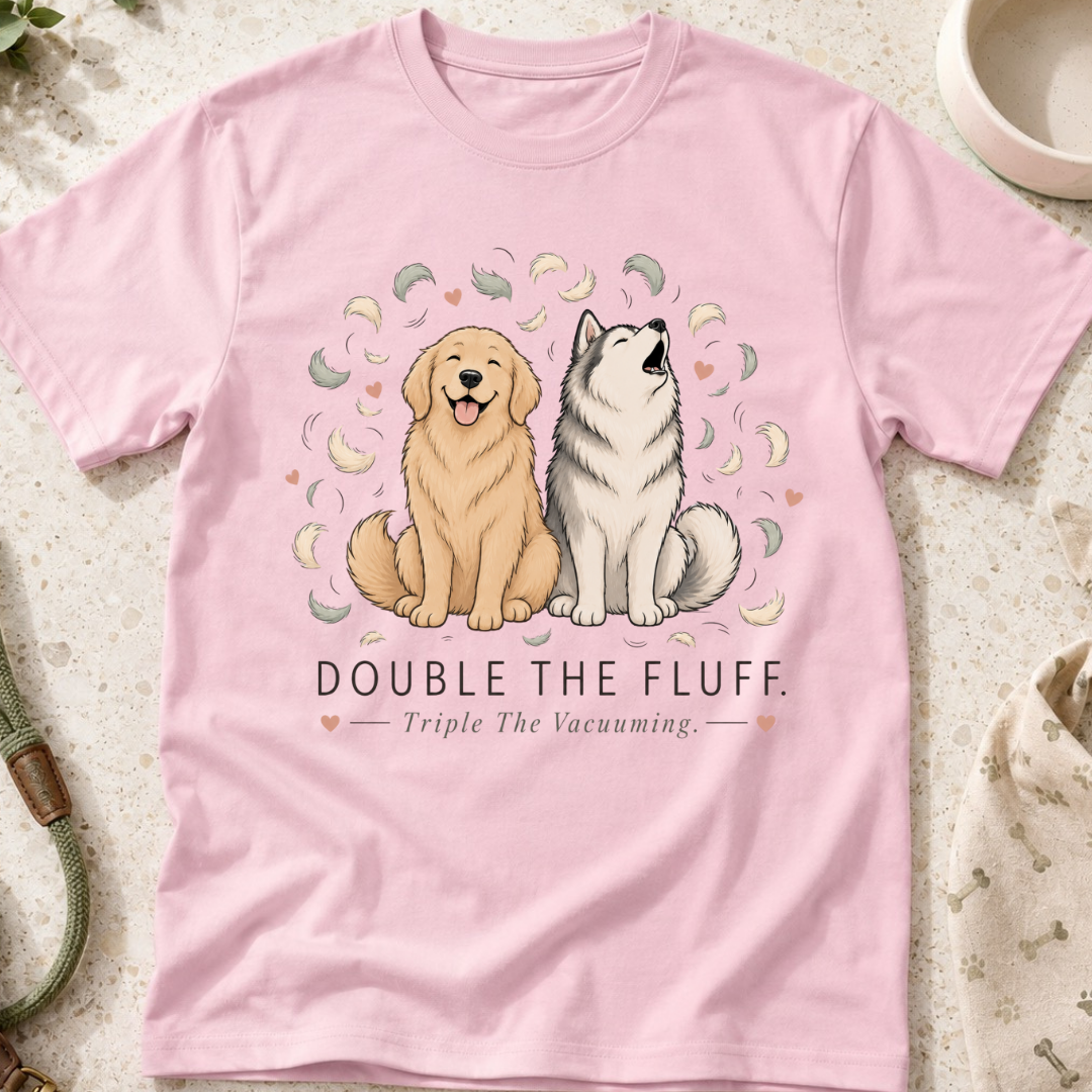 Double the Fluff Triple the Vacuuming T-Shirt