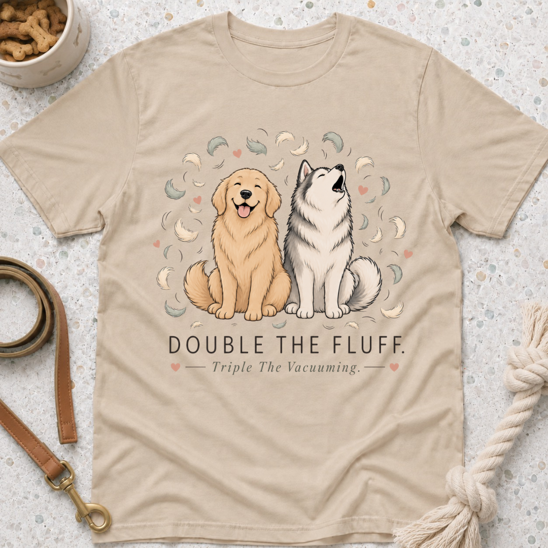 Double the Fluff Triple the Vacuuming T-Shirt