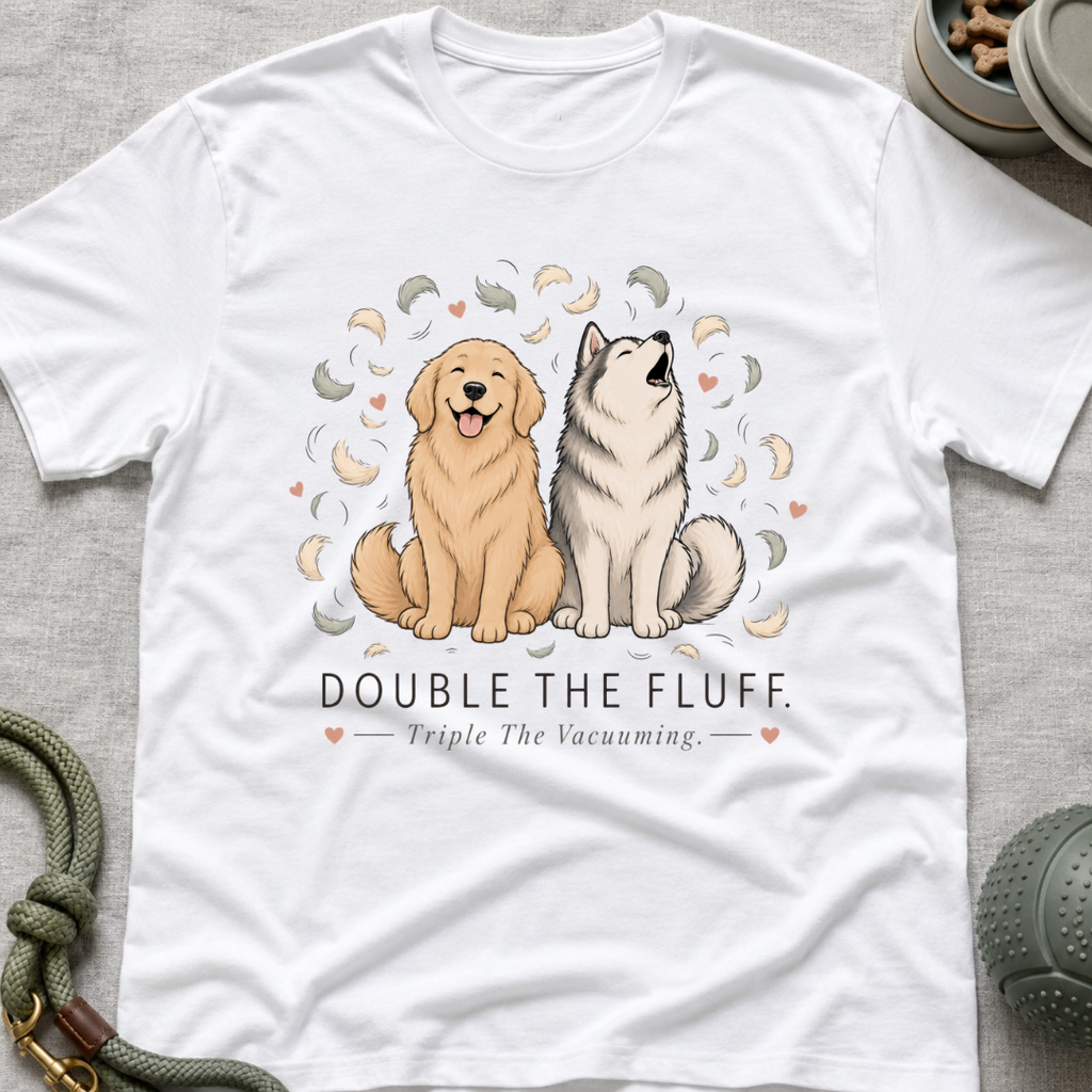 Double the Fluff Triple the Vacuuming T-Shirt