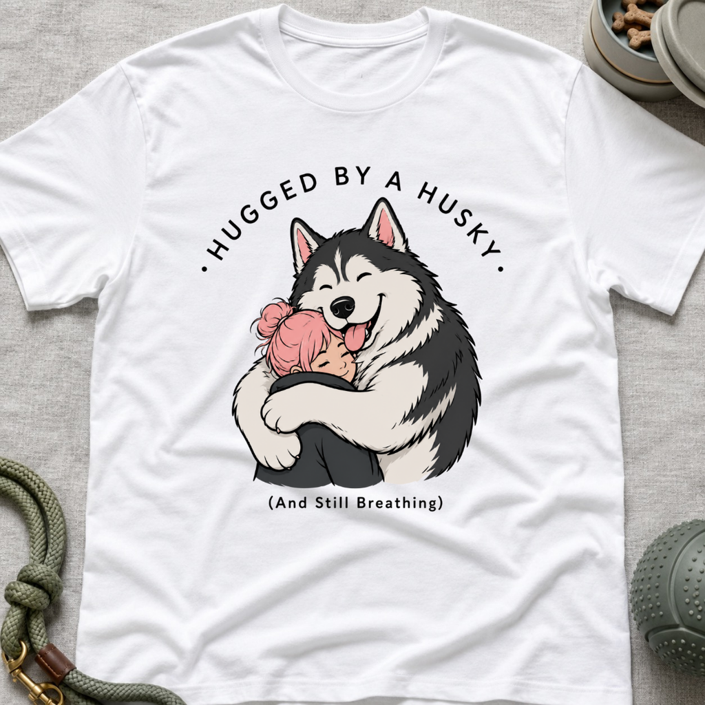 Hugged by a Husky T-Shirt