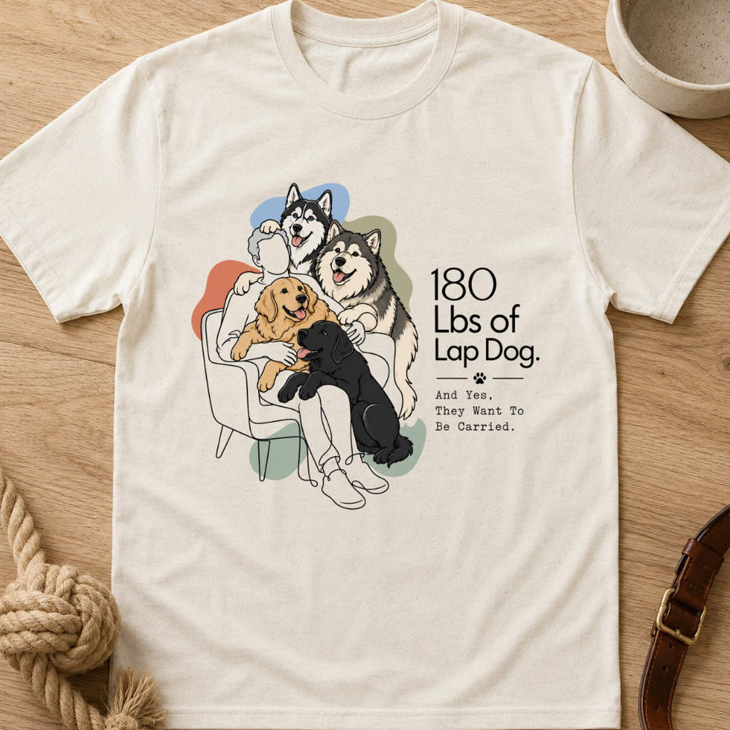 180 Lbs of Lap Dog T-Shirt
