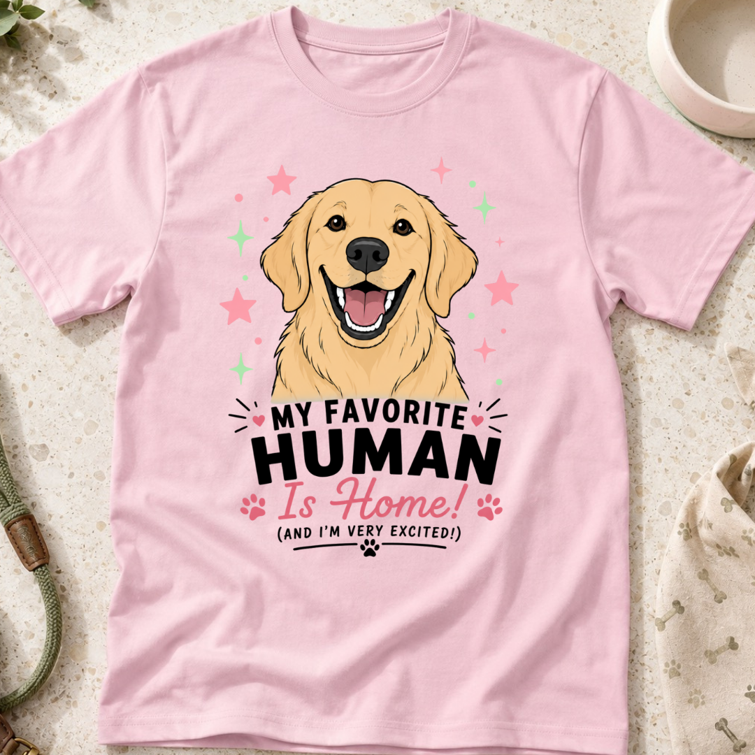 My Favorite Human is Home T-Shirt