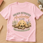 Golden Retriever Archaeology Club Kids Tee