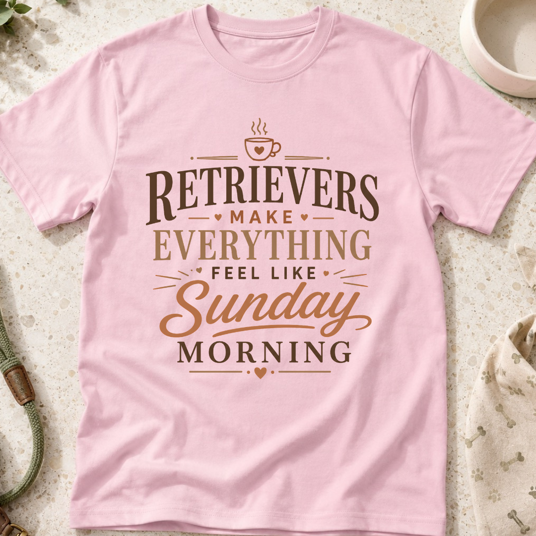 Retrievers Make Everything Feel Like Sunday Morning T-Shirt