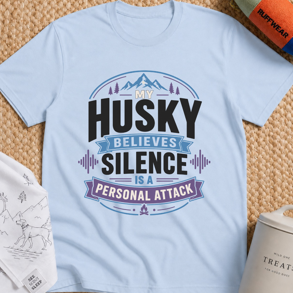 My Husky Believes Silence Is A Personal Attack T-Shirt
