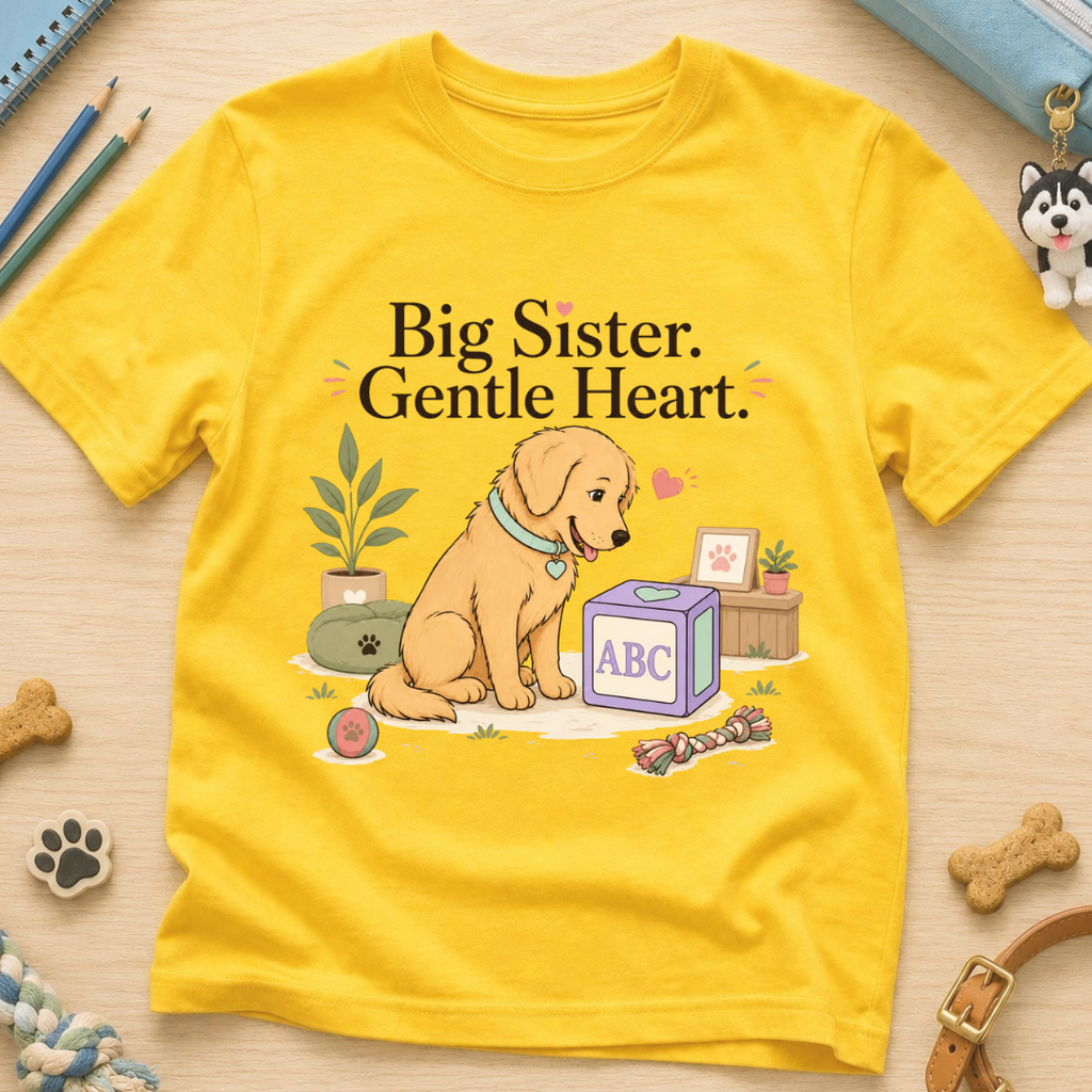Big Sister Gentle Heart Kids Tee
