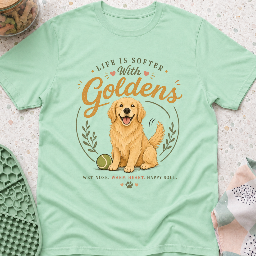 Life is Softer with Goldens T-Shirt