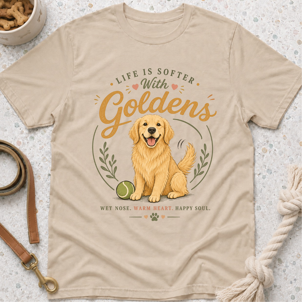 Life is Softer with Goldens T-Shirt
