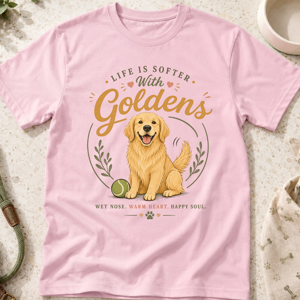 Life is Softer with Goldens T-Shirt