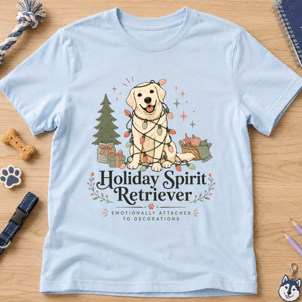 Holiday Spirit Retriever Kids Tee