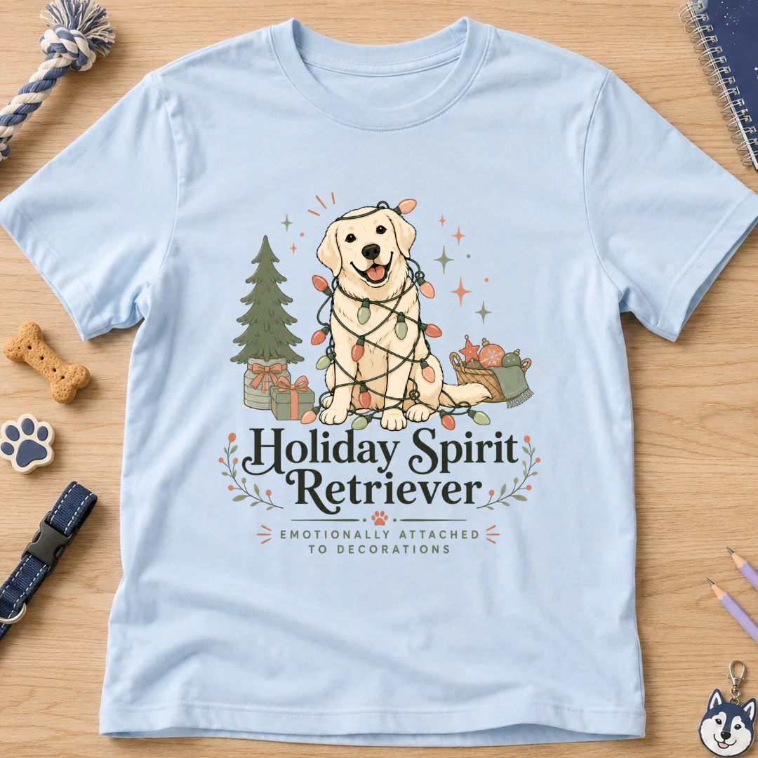 Holiday Spirit Retriever Kids Tee
