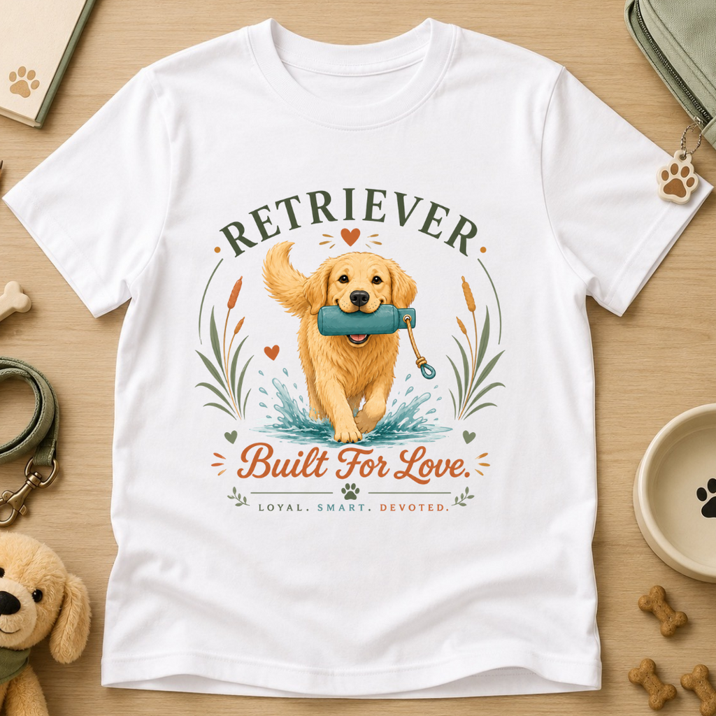 Retriever Built For Love Kids Tee