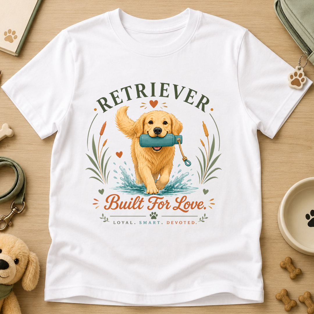 Retriever Built For Love Kids Tee