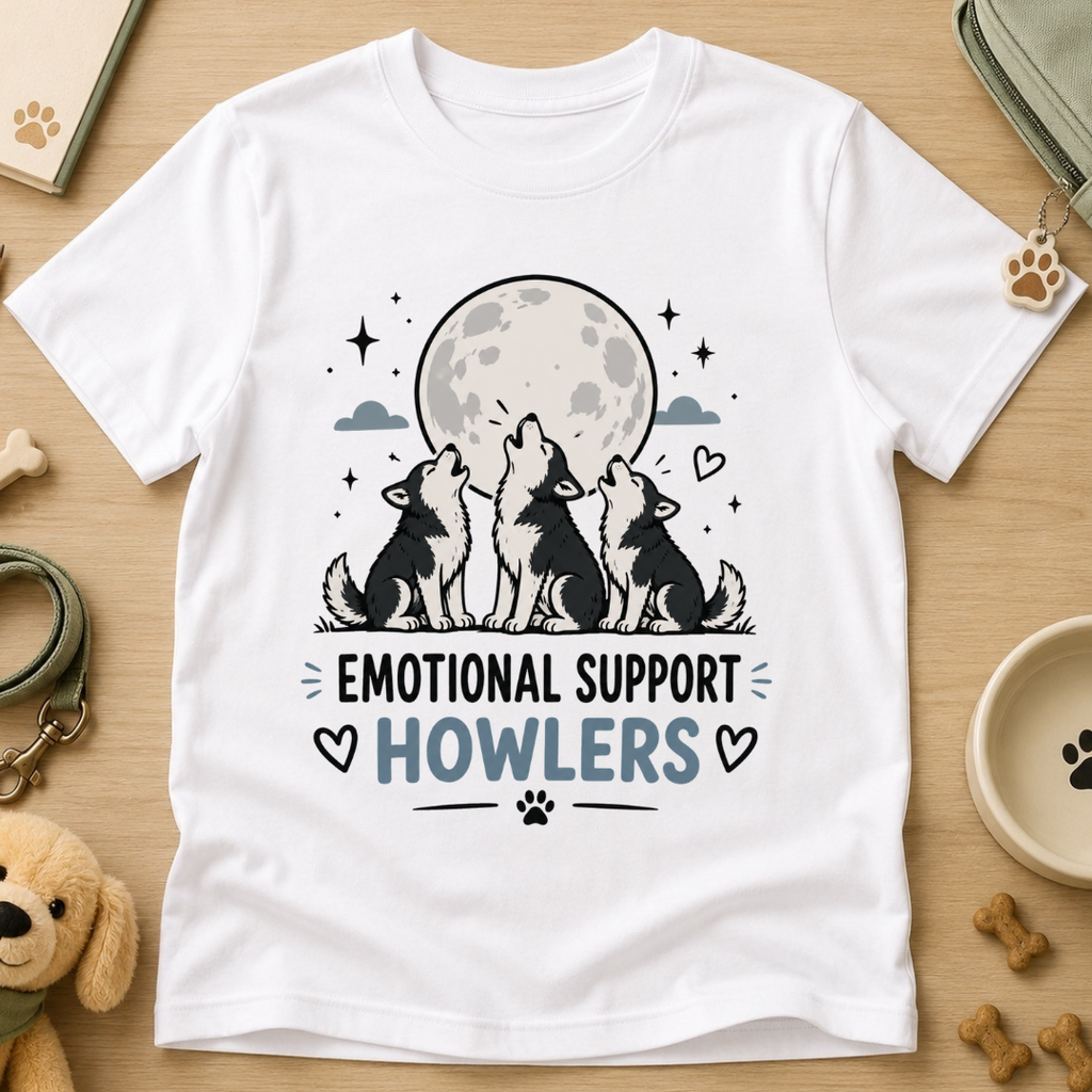 Emotional Support Howlers Kids Tee