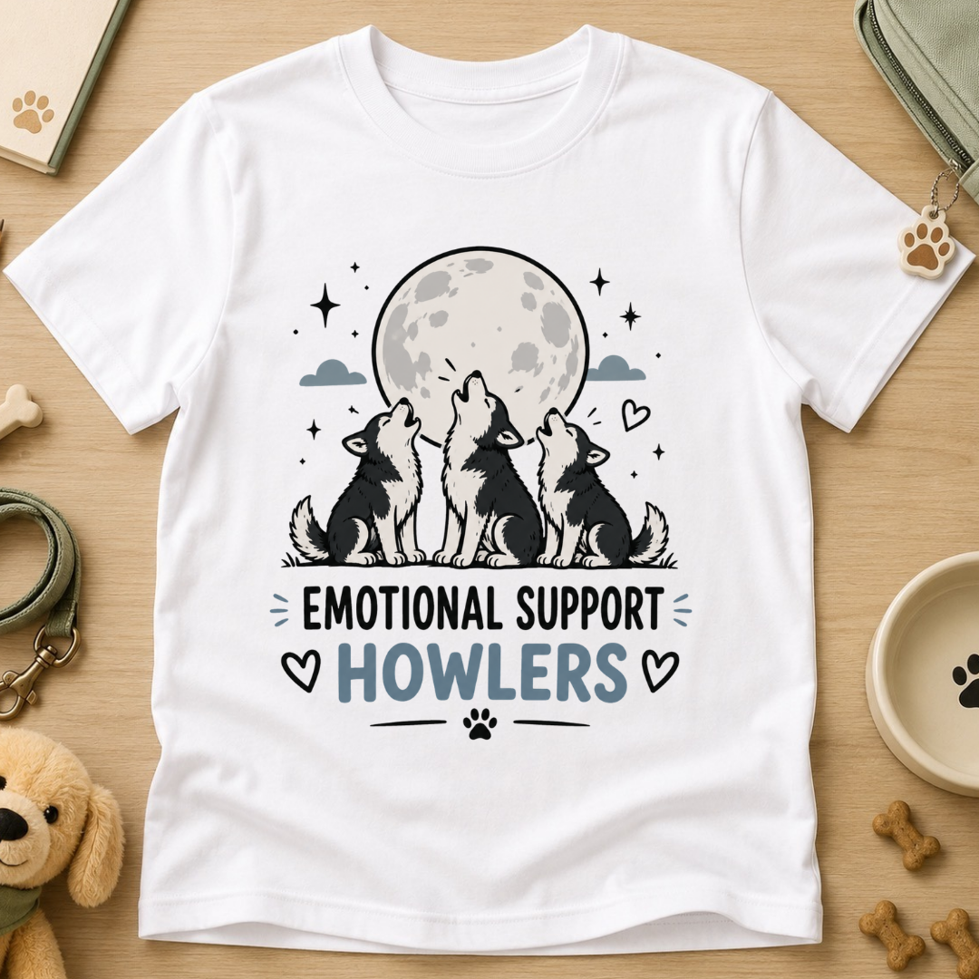 Emotional Support Howlers Kids Tee