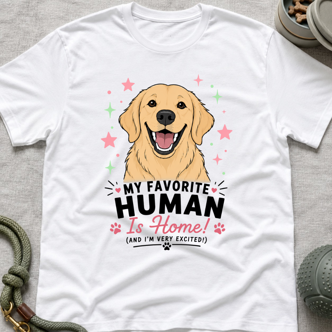 My Favorite Human is Home T-Shirt