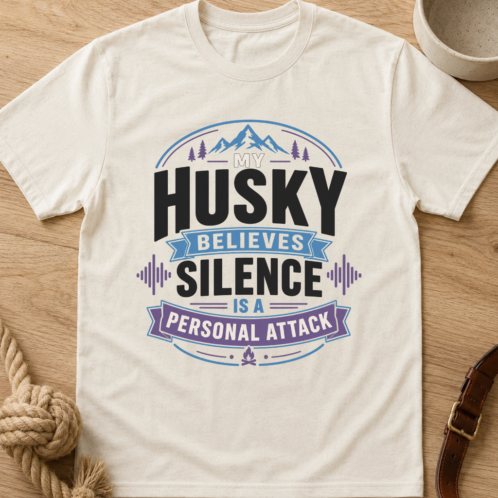 My Husky Believes Silence Is A Personal Attack T-Shirt