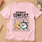 Roommate Conflict The Window Spot Kids Tee