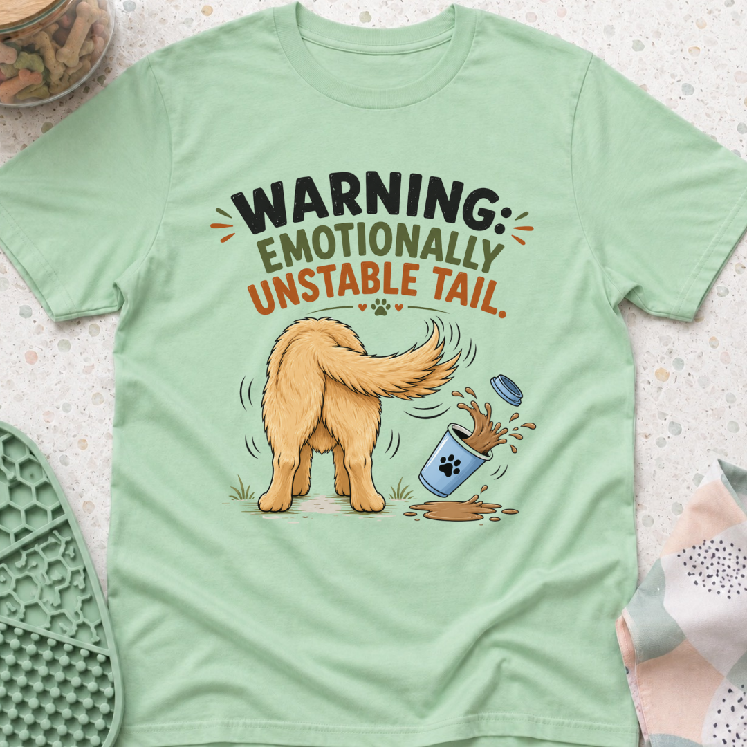 Warning Emotionally Unstable Tail T-Shirt
