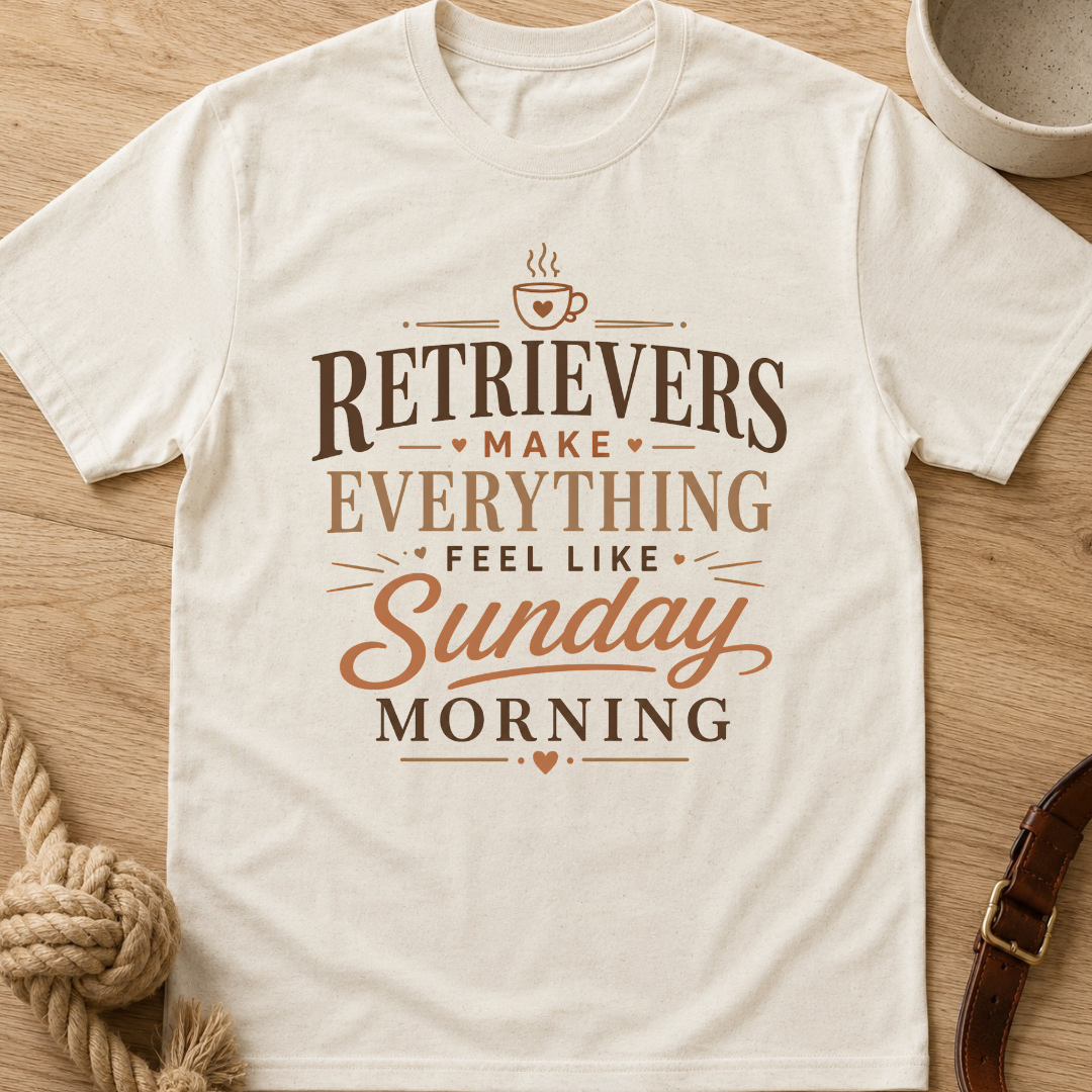 Retrievers Make Everything Feel Like Sunday Morning T-Shirt