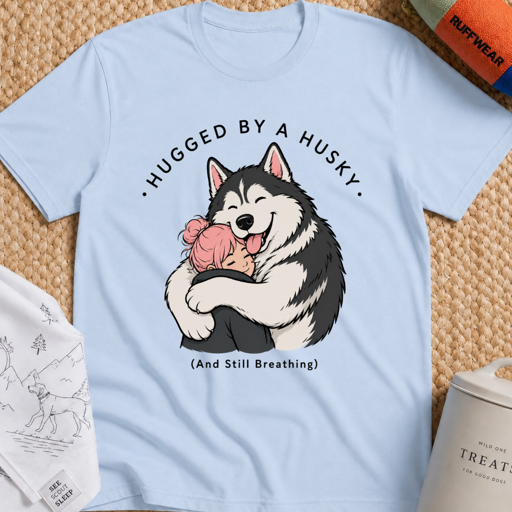 Hugged by a Husky T-Shirt