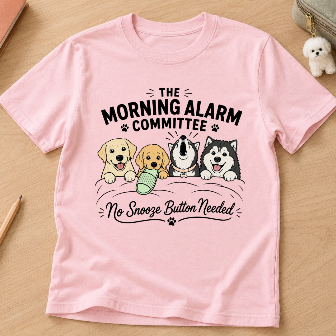 The Morning Alarm Committee Kids Tee