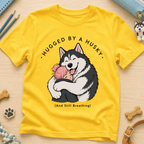 Hugged By A Husky Kids Tee