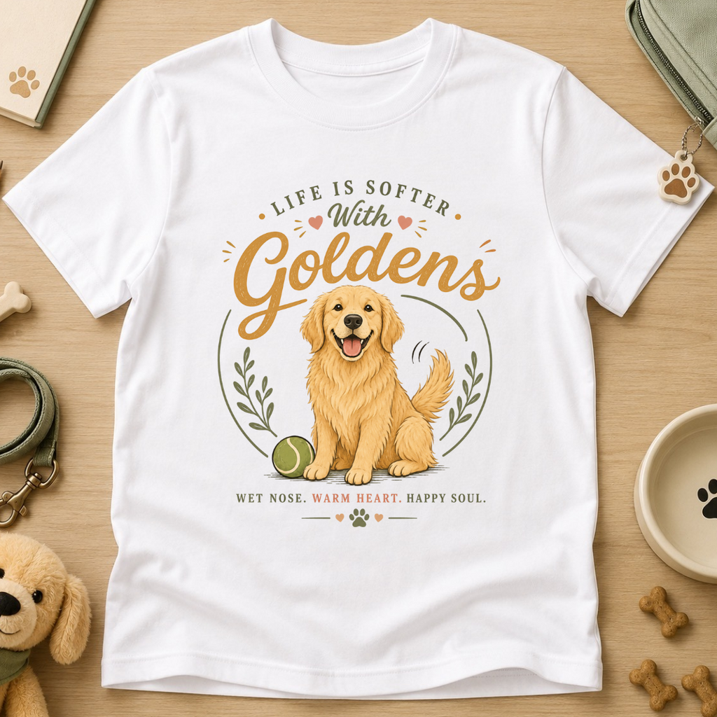 Life is Softer with Golden Kids Tee