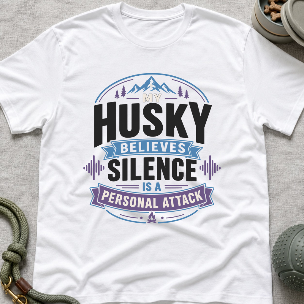 My Husky Believes Silence Is A Personal Attack T-Shirt