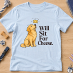 Will Sit For Cheese Kids Tee