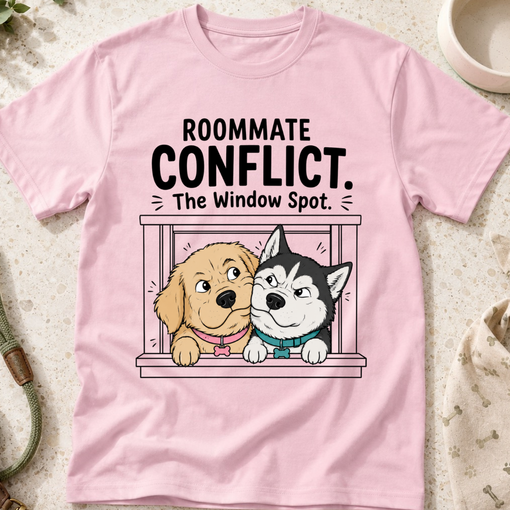 Roommate Conflict The Window Spot T-Shirt