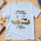 Some Dogs Love to Swim Kids Tee