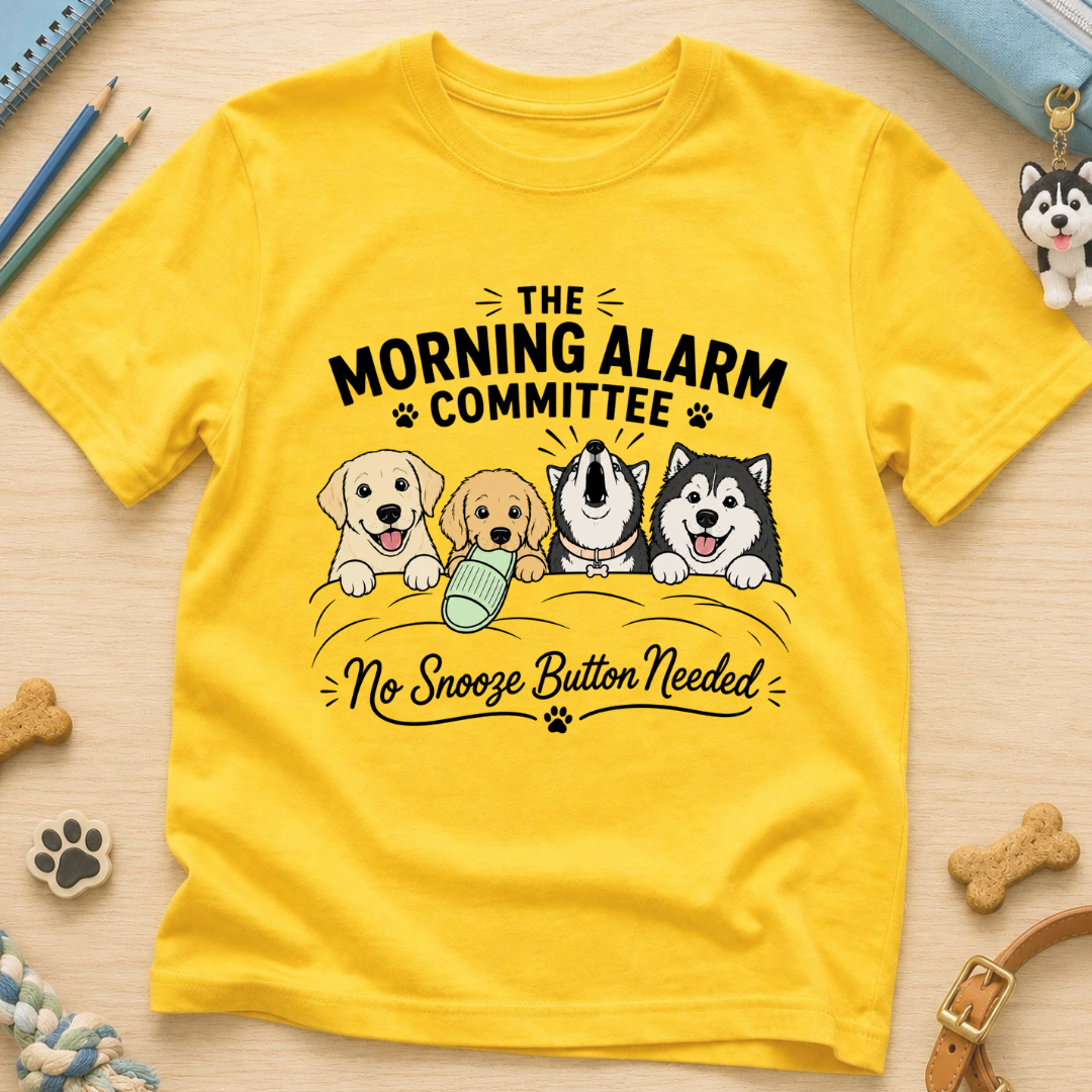 The Morning Alarm Committee Kids Tee