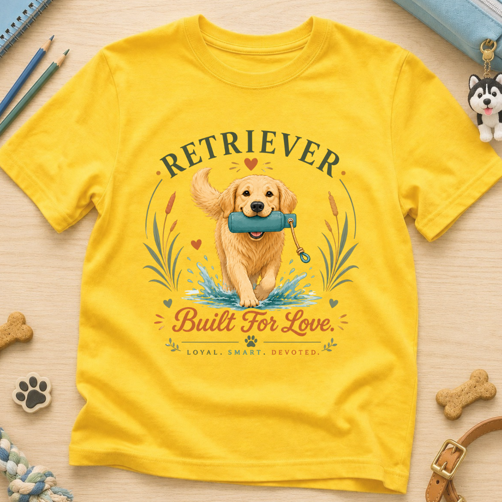 Retriever Built For Love Kids Tee