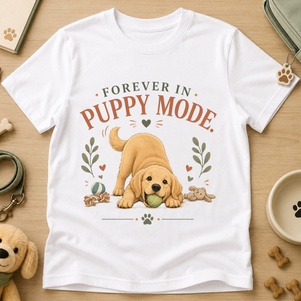 Forever in Puppy Mode Kids Tee