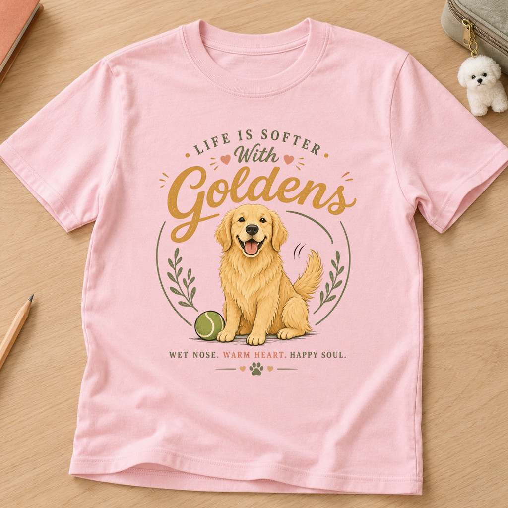 Life is Softer with Golden Kids Tee