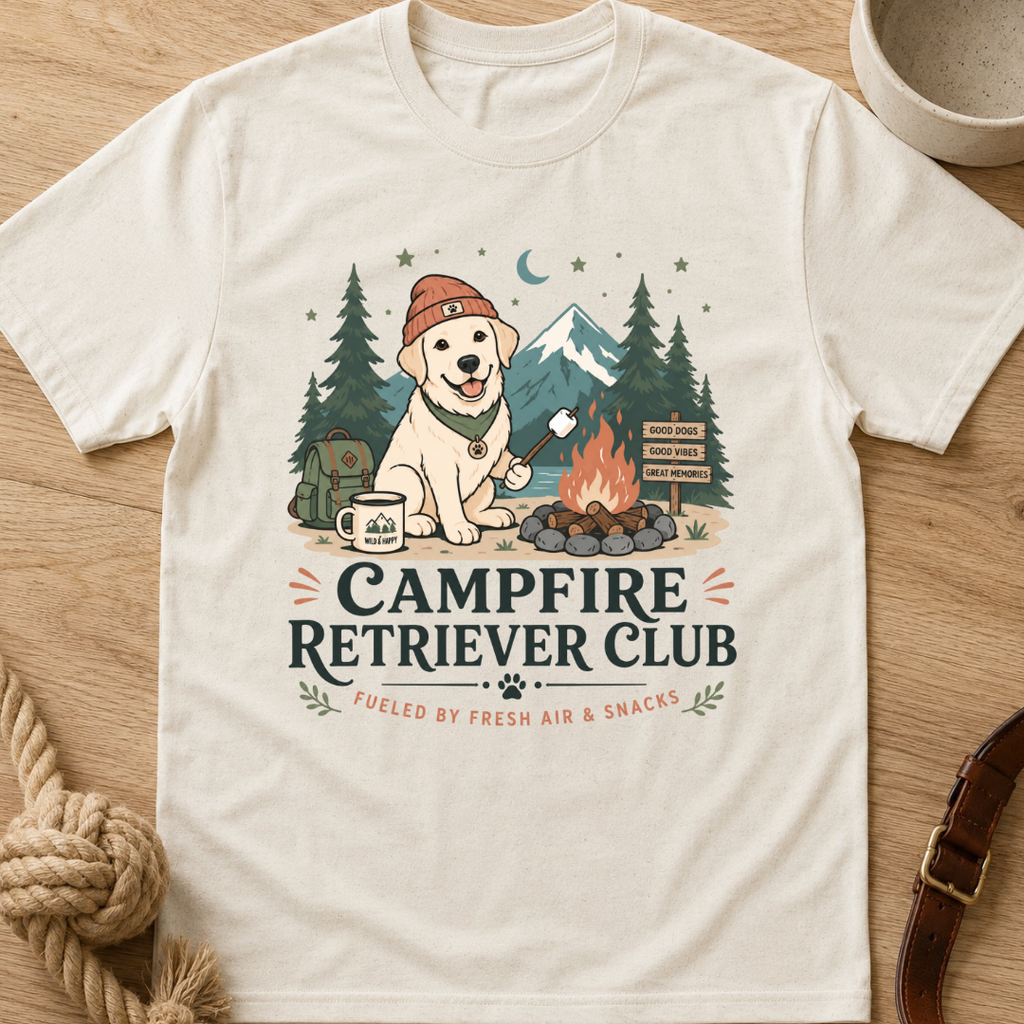 Campfire Retriever Club T-Shirt